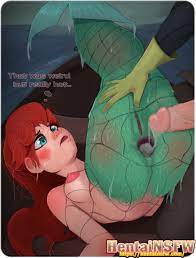 NSFW uncensored Disney cartoon porn oppai hentai art of Walt Disney's  Little Mermaid getting a fucking cream pie. - Hentai NSFW