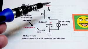 Discharging Capacitor Voltage Ramp Circuit Using Lm334 Three Terminal Ad Current Source Capacitors Circuit