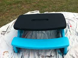 Pin By Bekie Anderson On My Creations Little Tikes Picnic Table Picnic Table Makeover Little Tikes Redo