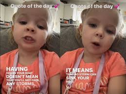 4-Year-Old Little Girl Shares Powerful And Inspiring Quotes Of The Day