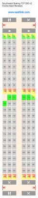 Southwest Boeing 737 300 V2 Evolve 733 Seat Map Airline