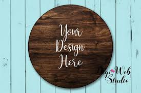 Download Pin By My Svg Romance On Mock Ups Sign Mockup Round Wood Sign Wood Signs