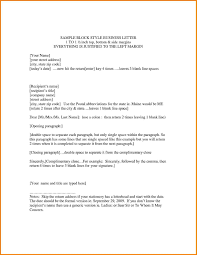 Writing A Business Letter Block Style