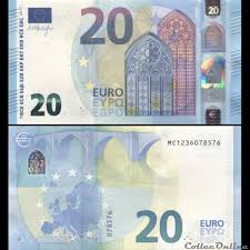 Central bank of ireland irland: 20 Euros Signature Draghi Pick 22 M Portugal Banknoten St