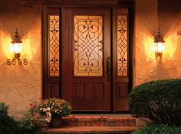 Colorful flowers look great on your front door entrance. Residential Front Entry Doors For Your Home Clopay