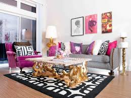 See more ideas about apartment decor, living room decor, living room designs. Glamorous Fashion Inspired Black White And Pink Living Room Hgtv