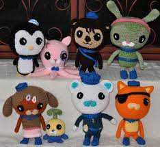 Handmade To Order Large Amigurumi Crocheted Octonaut Characters Knitted Stuffed Animals Handmade Plushies Doll Gift