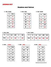 Doubles And Halves In Out Boxes In 2020 Everyday Math Doubles Half
