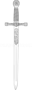 Submitted 4 years ago by p0zy. How To Draw Excalibur Sword In The Stone Coloring Page Trace Drawing