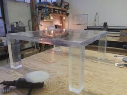 The coffee table also has a big impact in the overall look of a seating area due to its central location in the floor plan. Custom Lucite Coffee Table In The Parsons Style By Queen Of All Mediums Llc Custommade Com