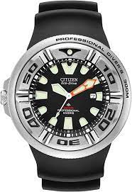 Citizen's proven track record for precision and reliability, no matter how unforgiving the conditions, can be found in models specifically designed for use on land, in the ocean or in the sky. Citizen Promaster Marine Eco Drive Herren Taucheruhr Bj8050 08e Amazon De Uhren