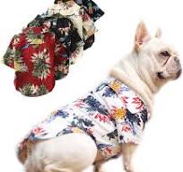 Hawaiian Summer Cooling Pet Shirt Dog Clothes with Designer Cute Pattern  for Puppy Party Wholesale Accessories Doggy Outfit
