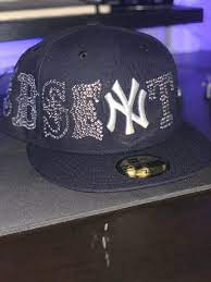 Absent Absent New York Rhinestone Fitted 7 1 2 Grailed Workout Accessories Fitted Hats Cute Hats