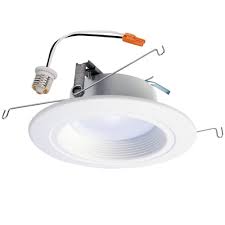 New Utilitech 50w Equivalent 4 Inch White Led Recessed Light Trim Kit 2 Pack