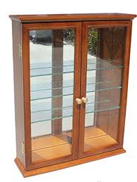 Wall mounted display cabinets with glass doors. Small Wall Mounted Curio Cabinet Wall Display Case With Glass Door Mahogany Finish Buy Online In Turkey At Turkey Desertcart Com Productid 7190593
