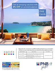 Apply this agoda promo code malaysia, valid with no minimum spend. Pnb Credit Cards Home