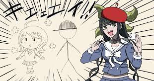 画伯で始まり画伯で終わる 以下の要素で構成されております 核心ネタバレ 資料集ネタ クロスオーバー 微量の最赤 ダンステ 無印 ２要素後半は弟ネタ ｐ４ ５は百田氏の２章のとある台詞が発端です イラスト ダン ダンガンロンパ