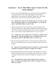Http Assets Usw Org Districts District 02 Documents Fmla Exercise 2 With Answrs Pdf