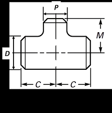 Pipe Tee Dimensions Standard Reducing Equal Tee