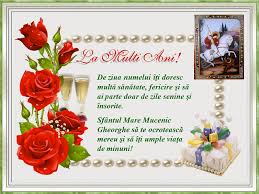 La mulţi ani de Sfântul Mare Mucenic... - Felicitări, urări ...