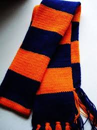 These 23 free knitting patterns will encourage you to use your newly acquired skills and venture into making items for your home or to wear in addition to additional scarf ideas. Blue And Orange Striped Scarf Knitted Scarf Knitted Scarf