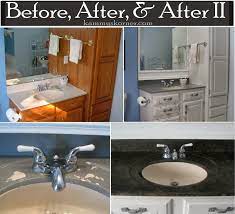 Are your bath surfaces looking a little dated? Painting A Porcelain Vanity Countertop New And Improved Painted Vanity Bathroom Vanity Countertop Countertops
