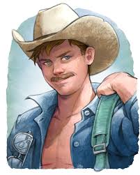 This illustration of Beardsley as Pete the Plug feels like an icon of a  saint and I love it so much! (art by Eva Widermann) : r/dropout