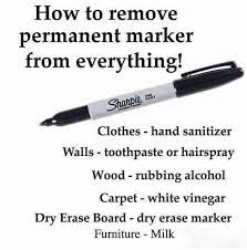 How to get sharpie out of jeans. 19 Basic Life Skills They Should Teach In School Life Hacks Household Hacks Remove Permanent Marker