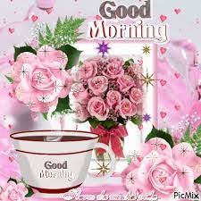 Good morning gif video for whatsapp. Good Morning Red Rose Hd Wallpaper Gif