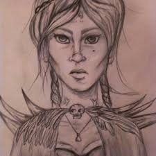 How do you do a viking hairstyle? Viking Lady Drawing By Tannja Dragoart Com