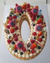 Mon Number Cake 0 Theme Star Wars Macaron Fraise Pate Sablee Amande Sable Amande