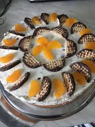 Schokokusstorte Mit Mandarinen Von Zuckerpuppe6264 Chefkoch Rezept Mohrenkopftorte Kuchen Und Torten Rezepte Schokokuss Torte