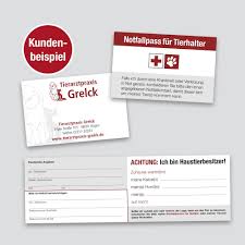 Als tierbesitzer trägt man verantwortung und möchte seinen liebling. Notfallpass Tierhalter Fur Ihre Tierarztpraxis