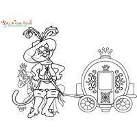 Coloriages Du Chat Botte Sur Tete A Modeler Chat Botte Coloriage Chat Coloriage