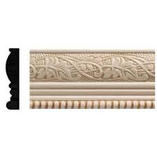 See more ideas about chair rail, moldings and trim, wainscoting. Ornamental Mouldings 1825 1 2 In X 2 1 4 In X 96 In White Hardwood Embossed Ivy Bead Trim Chair Rail Moulding 1825 8ftwhw The Home Depot Chair Rail Moulding Chair Rail Ornamental Mouldings