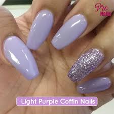 The soft pastel purple shades suit other colors too. Long Coffin Nails Light Purple Nail And Manicure Trends