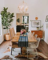 Apartment Therapy On Instagram The Open And Airy Bohemian Style Of This Home Might Lead To Bel Bohemian Dining Room Apartment Dining Room Dining Room Remodel