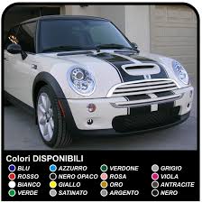 Bonjour à tous, jai perdu le fond noir de linsigne du capot de ma mini cooper d de 2008, du coup il ressemble à ça maintenant jaimerais savoi. Autocollants Capot De La Mini Cooper S Bandes De Hotte Universel Pour Tous Les Modeles De Bandes Adhesives Mini Cooper