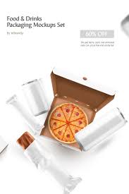 Food Drinks Packaging Mockup Set Illustrations Bundle Ad Packaging Drinks Food Illustration Packaging Mockup Free Packaging Mockup Design Mockup Free