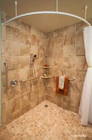 Offset Shower Control Can Be Handier Starting Shower Or For Care Givers Adjustable S Universal Design Bathroom Bathroom Design Small Handicap Bathroom Design