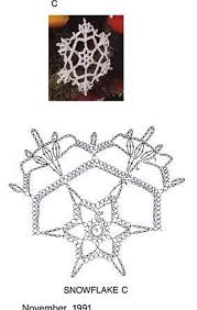 Crochet Snowflake Chart Pattern Crochet Handarbeit