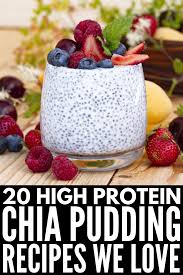20 Chia Pudding Recipes That Are High In Protein And Fibre In 2020 Chia Pudding Recipes Overnight Chia Pudding Chia Seed Pudding Almond Milk