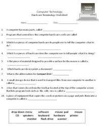 Computer Technology Lessons With Worksheets For 2nd 3rd Graders Technology Lessons Computer Basics Teaching Computers
