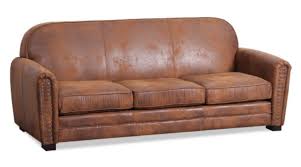 Jetez un oeil sur nos nouveaux tissus velours. Canape 3 Places Club Tissu Marron Vintage Havane Lestendances Fr