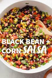 Simple Corn And Black Bean Salsa Recipe Recipe Black Bean Salsa Recipe Cooking Black Beans Corn Bean Salsa