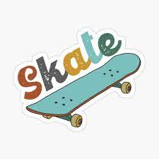 Skateboard Retro Sticker By Pickle Lily Pegatinas Bonitas Pegatinas Wallpaper Pegatinas Imprimibles