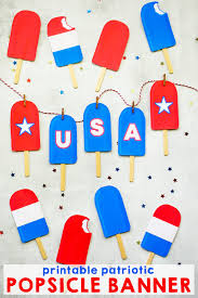 Flowers and berries adorn each letter and number. Free Printable Patriotic Banner I Should Be Mopping The Floor