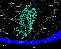 おとめ座 星座 夜空 イラスト 女神 スピカ 麦の穂（AI 生成）