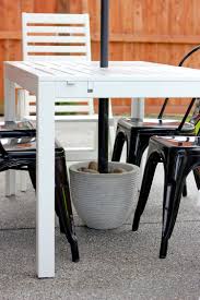 How to make sturdy umbrella stands for under $15: Diy Patio Umbrella Stand Tutorial