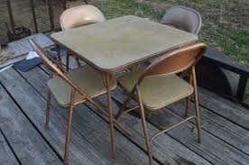 Set Of 4 Vintage Samsonite Padded Folding Chairs Style 1762 Vinyl Card Table St Samsonite Padded Folding Chairs Chair Style Folding Chair